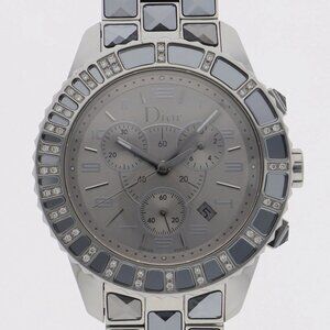 WATCH Dior CC114313 crystal Silver SS QZ